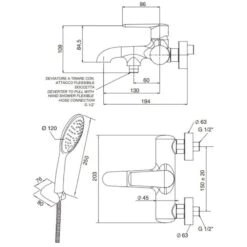 Mitigeur Baignoire Chromé Avec Duplex - Armonia 7 Mitigeur Baignoire Chromé Avec Duplex - Armonia -Maison du Confort mitigeur baignoire chrome avec duplex armonia 2