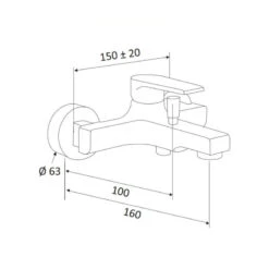 Mitigeur Baignoire Chromé Nu - Artic 7 Mitigeur Baignoire Chromé Nu - Artic -Maison du Confort mitigeur baignoire chrome nu artic 2