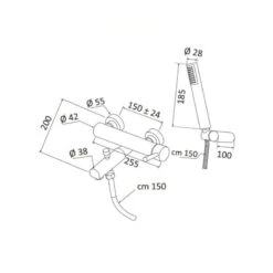 Mitigeur Bain-douche Mural - Hermés 5 Mitigeur Bain-douche Mural - Hermés -Maison du Confort mitigeur bain douche mural hermes 1