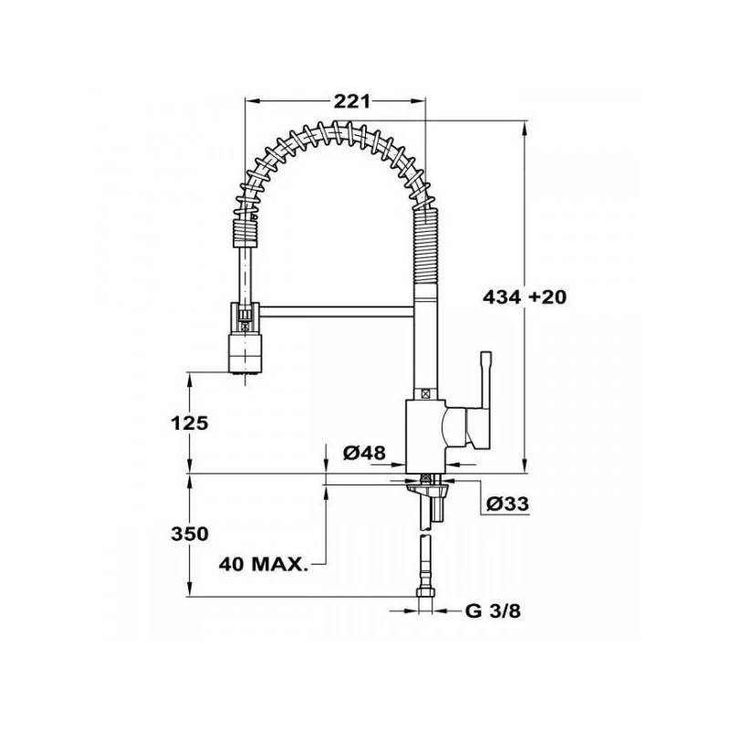 MITIGEUR CUISINE UIGE AVEC DOUCHETTE 4 MITIGEUR CUISINE UIGE AVEC DOUCHETTE – Image 2