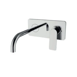 Mitigeur De Lavabo Encastré + Plaque Aquance L 220 X H 100 Mm