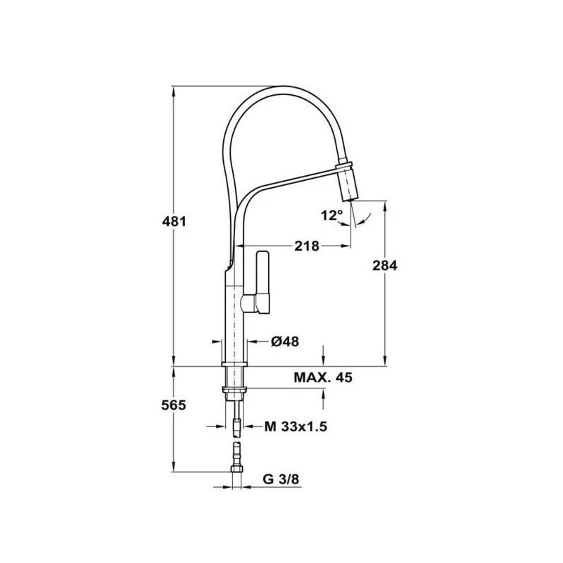Mitigeur évier Thewa TUBIG 4 Mitigeur évier Thewa TUBIG – Image 2
