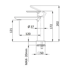Mitigeur Lavabo Avec Vidage Chromé - Avenue -Maison du Confort mitigeur lavabo avec vidage chrome avenue 1