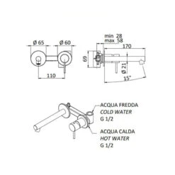 Mitigeur Lavabo Mural Chromé 2 Trous, Sans Boitier - Ultraminimal 7 Mitigeur Lavabo Mural Chromé 2 Trous, Sans Boitier - Ultraminimal -Maison du Confort mitigeur lavabo mural chrome 2 trous sans boitier ultraminimal 2