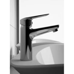 Mitigeur Lavabo Salle De Bain Chromé Avec Vidage - Essenza