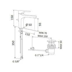 Mitigeur Lavabo Salle De Bain Chromé Avec Vidage - Surf 7 Mitigeur Lavabo Salle De Bain Chromé Avec Vidage - Surf -Maison du Confort mitigeur lavabo salle de bain chrome avec vidage surf 2