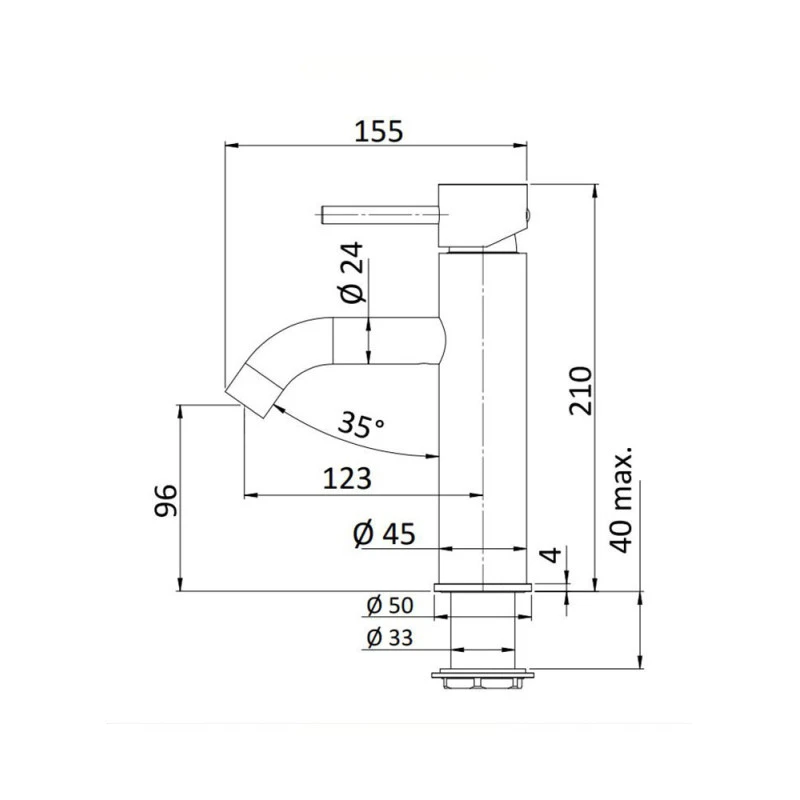 Mitigeur Lavabo Salle De Bain Corps Moyen Chromé Avec Vidage - Next 5 Mitigeur Lavabo Salle De Bain Corps Moyen Chromé Avec Vidage - Next – Image 3