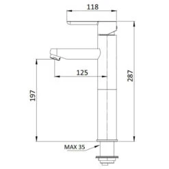Mitigeur Lavabo Salle De Bain Surélevé Chromé Sans Vidage - Noir 7 Mitigeur Lavabo Salle De Bain Surélevé Chromé Sans Vidage - Noir -Maison du Confort mitigeur lavabo salle de bain sureleve chrome sans vidage noir 2