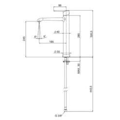 Mitigeur Lavabo Surélevé Chromé Sans Vidage - Armonia 7 Mitigeur Lavabo Surélevé Chromé Sans Vidage - Armonia -Maison du Confort mitigeur lavabo sureleve chrome sans vidage armonia 2