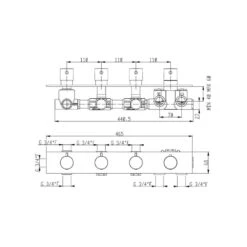 Mitigeur Thermostatique De Douche à Encastrer AquaElite - 5 Voies -Maison du Confort mitigeur thermostatique de douche a encastrer aquaelite 5 voies 3