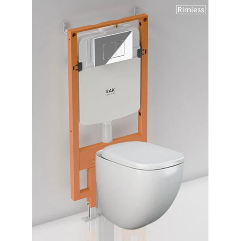 Pack WC Mural Au Sol - Rak-Illusion - Rimless - Dimensions 52 X 38 Cm 3 Pack WC Mural Au Sol - Rak-Illusion - Rimless - Dimensions 52 X 38 Cm