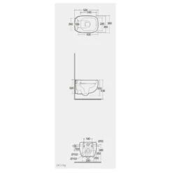 Pack WC Suspendu - Rak-Illusion - Rimless - Dimensions 52 X 38 Cm 9 Pack WC Suspendu - Rak-Illusion - Rimless - Dimensions 52 X 38 Cm -Maison du Confort pack wc suspendu rak illusion rimless dimensions 52 x 38 cm 3
