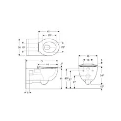 Pack WC Suspendu Renova Comfort Caréné Geberit + Abattant -Maison du Confort pack wc suspendu renova comfort carene geberit abattant 1