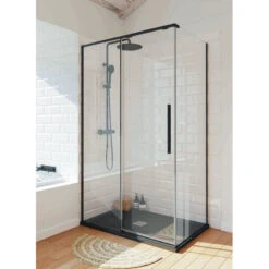 Paroi De Douche Fermée - Slim - 1 Porte - 1 Latérale - Coulissante