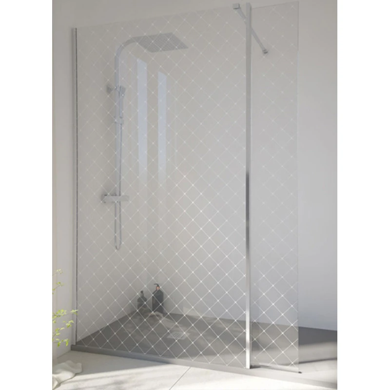 Paroi De Douche Ouverte - Single Clear Capitonné - 1 Porte 3 Paroi De Douche Ouverte - Single Clear Capitonné - 1 Porte