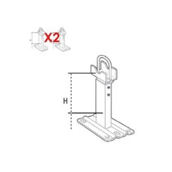 PIEDS SUPPORT Radiateurs Aluminium