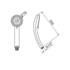 Pomme De Douche Ronde Chromé Perfetta 20 Cm 5 Pomme De Douche Ronde Chromé Perfetta 20 Cm -Maison du Confort pomme de douche ronde chrome perfetta 20 cm 1