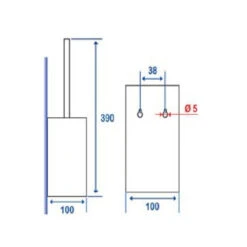 Porte-brosse WC Inox Pellet Salle De Bain 5 Porte-brosse WC Inox Pellet Salle De Bain -Maison du Confort porte brosse wc inox pellet salle de bain 1