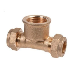 Té Bicone Femelle Laiton