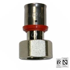 Raccord Femelle Ø 25 -Maison du Confort raccord droit femelle 25 a sertir pour tube multicouche 1