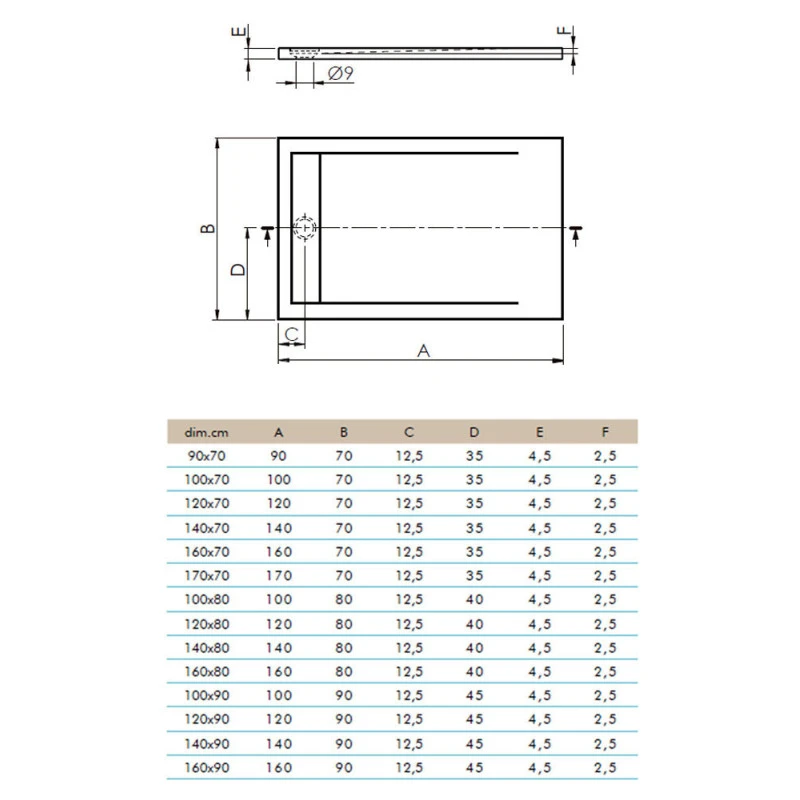 Receveur De Douche à Poser - New York Rectangulaire - Dim Multiples 4 Receveur De Douche à Poser - New York Rectangulaire - Dim Multiples – Image 2