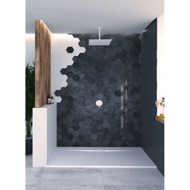 Receveur De Douche Radiance Lateral - Texture Ardoise 4 Receveur De Douche Radiance Lateral - Texture Ardoise – Image 2