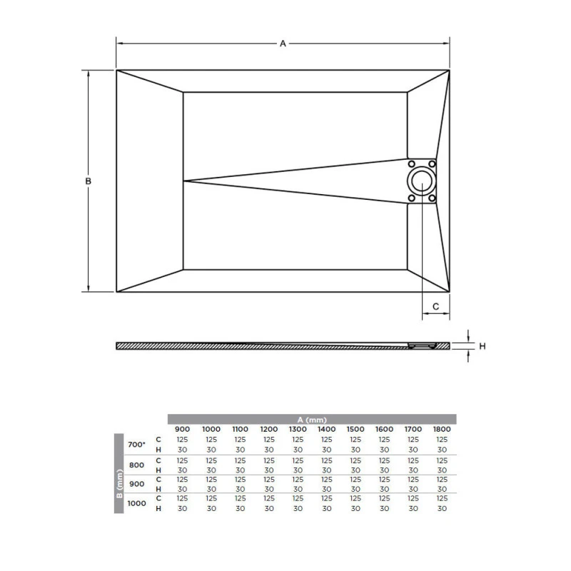 Receveur De Douche Radiance - Texture Ardoise 6 Receveur De Douche Radiance - Texture Ardoise – Image 4