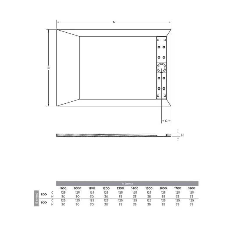 Receveur De Douche Select - Texture Ardoise 5 Receveur De Douche Select - Texture Ardoise – Image 3