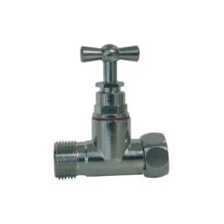 Robinet De Chasse Droit Avec Presse-étoupe, Laiton Nickelé, PN10