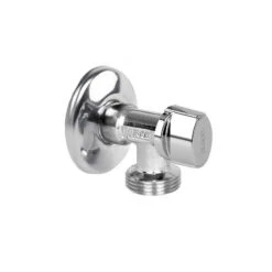 Robinet Machine à Laver Chromé 1/2 Sortie 3/4'' Avec Rosace