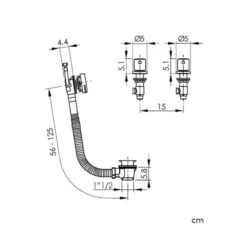 Robinet Sur Plage Pour Baignoire Encastrée + Bonde - Sky -Maison du Confort robinet sur plage pour baignoire encastree bonde sky 1