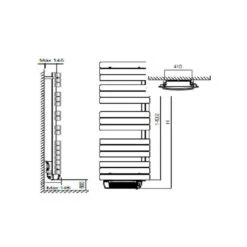 Sèche-serviettes électrique Blanc Cintré Avec Soufflerie Lise - 1000 W -Maison du Confort seche serviettes electrique blanc cintre avec soufflerie lise 1000 w 1