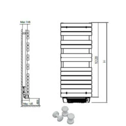 Sèche-serviettes électrique Cintré Avec Soufflerie Aube - 1000 W 5 Sèche-serviettes électrique Cintré Avec Soufflerie Aube - 1000 W -Maison du Confort seche serviettes electrique cintre avec soufflerie aube 1000 w 1