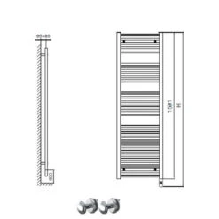 Sèche-serviettes électrique Cintré Thermostat Aire Chromé - 600 W 5 Sèche-serviettes électrique Cintré Thermostat Aire Chromé - 600 W -Maison du Confort seche serviettes electrique cintre thermostat aire chrome 600 w 1