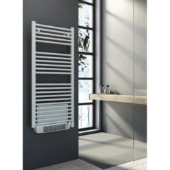 Sèche-serviettes électrique Droit Avec Soufflerie Myre - 1000 W