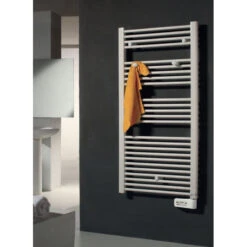 Sèche-serviettes électrique Droit Thermostat Aire Blanc - Ø 22 Mm