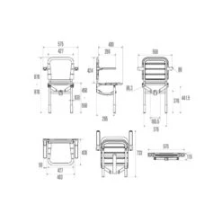 Siège De Douche Réglable Ergonomic Dossier + Accoudoirs Pellet 9 Siège De Douche Réglable Ergonomic Dossier + Accoudoirs Pellet -Maison du Confort siege de douche reglable ergonomic dossier accoudoirs pellet 3