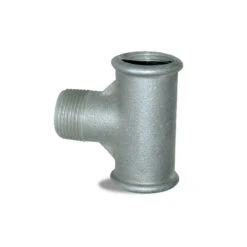 Té égal 90° 3 Voies Femelle/femelle/male En Fonte Malléable Noire