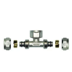 RACCORD TE FEMELLE Ø16 à Ø32 Multicouche à Compression