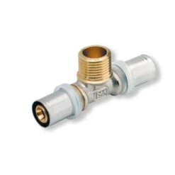 Té Sortie Mâle Multicouche à Sertir -Maison du Confort te sortie male a sertir pour tube multicouche 1