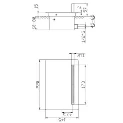 Tête De Douche Cascade Murale AquaElite 170mm - 1 Jet -Maison du Confort tete de douche cascade murale aquaelite 170mm 1 jet 3
