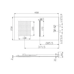 Tête De Douche Murale AquaElite 480 X 250mm - 2 Jets 9 Tête De Douche Murale AquaElite 480 X 250mm - 2 Jets -Maison du Confort tete de douche murale aquaelite 480 x 250mm 2 jets 3