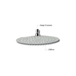 Tête De Douche Ronde Extra-plate Bery - Ø30 Cm 5 Tête De Douche Ronde Extra-plate Bery - Ø30 Cm -Maison du Confort tete de douche ronde extra plate bery o30 cm 1