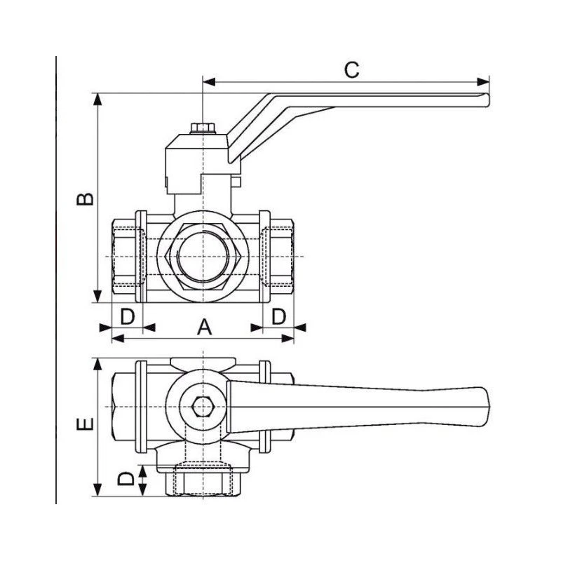 Vanne Femelle 3 Voies 6 Vanne Femelle 3 Voies – Image 4