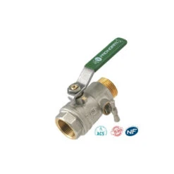 Vanne Verte Manette MF à Purge -Maison du Confort vanne nf manette mf a purge 1