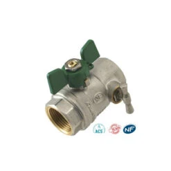 Vanne Verte Papillon FF à Purge -Maison du Confort vanne nf papillon ff a purge 1