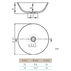 Vasque à Poser Ronde - Bol - Solid Surface - Diamètre 41 Cm -Maison du Confort vasque a poser ronde bol solid surface diametre 41 cm 1