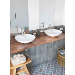 Vasque à Poser Ronde - Bol TP - Solid Surface - Dimensions 43 X 12,3 Cm