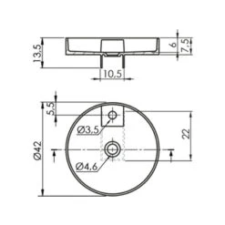 Vasque à Poser Ronde - Ture - Solid Surface - Dim 42 X 13,5 Cm -Maison du Confort vasque a poser ronde ture solid surface dim 42 x 135 cm 2