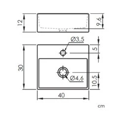 Vasque Céramique à Poser - Cosenza - Dimensions 40 X 30 X 12 Cm 5 Vasque Céramique à Poser - Cosenza - Dimensions 40 X 30 X 12 Cm -Maison du Confort vasque ceramique a poser cosenza dimensions 40 x 30 x 12 cm 1